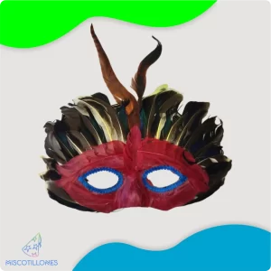 Antifaz de Plumas Mediano