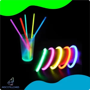 Pulseras Glowstick Tubo de 100 piezas