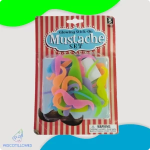 Set de Bigote Fluorescente para Decoración