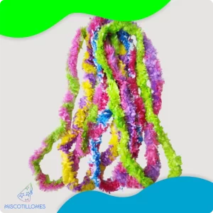 Collar Hawaiano Felpudo Multicolor