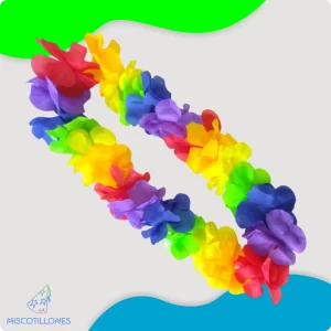 Collar Hawaiano de Flores Multicolor
