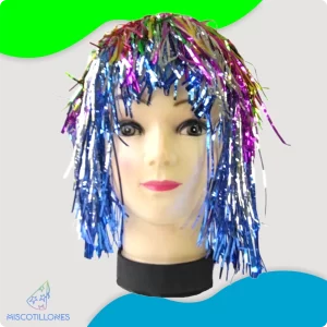 Peluca Metalizada Multicolor