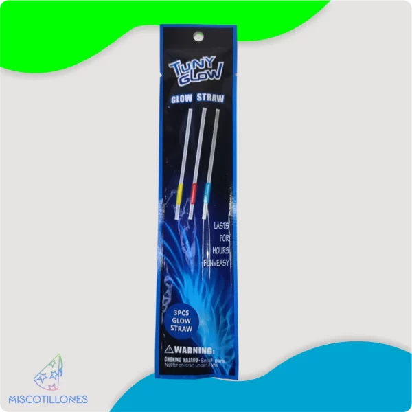 Set de Pitillos Glow 3 Unidades - Imagen 2