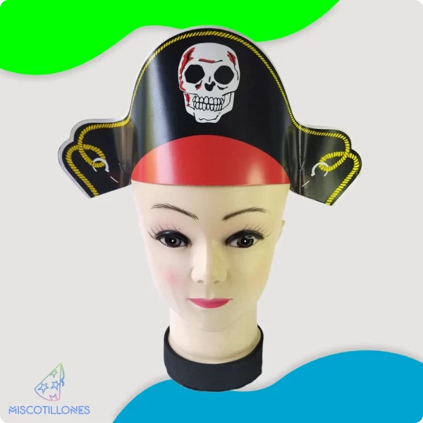 Sombrero Pirata Infantil en Cartón - Imagen 3