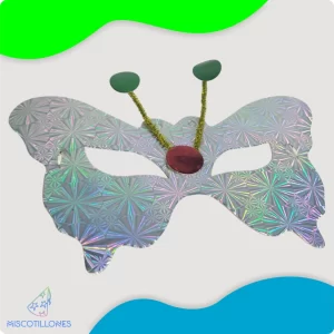 Antifaz Metalizado Mariposa