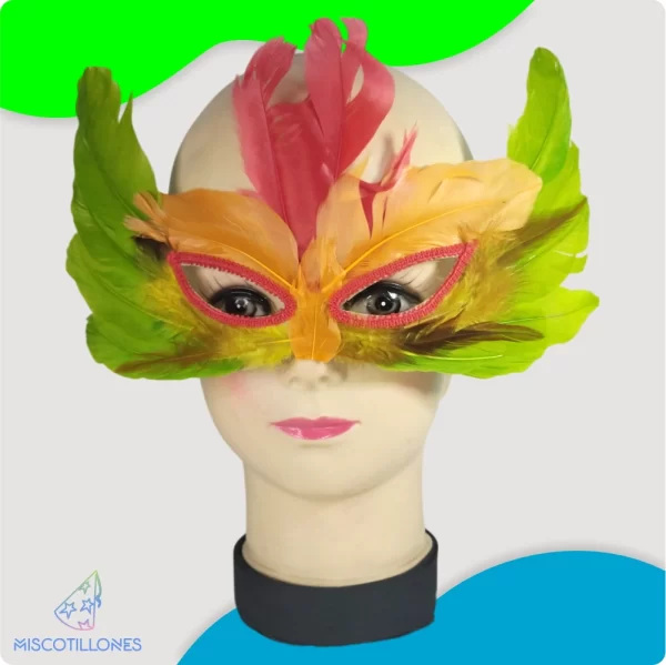 Antifaz de Plumas Pequeño - Imagen 2