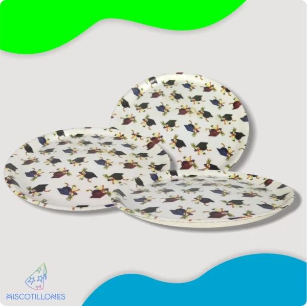 Bandejas de Pasapalos para Graduaciones (3 Piezas)