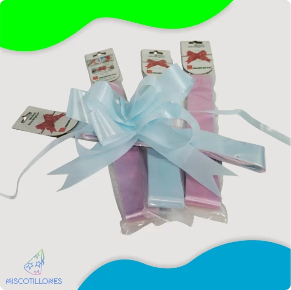 Lazo Grande Cielo y Rosa (3 Pack) - Imagen 2