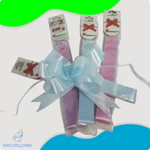 Lazo Grande Cielo y Rosa (3 Pack)