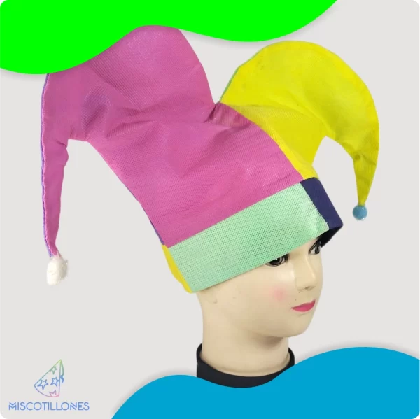 Sombrero Arlequín en Tela