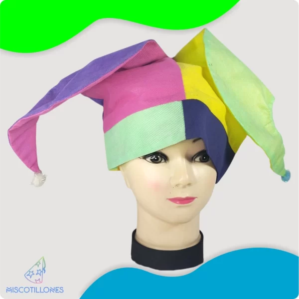 Sombrero Arlequín en Tela - Imagen 3