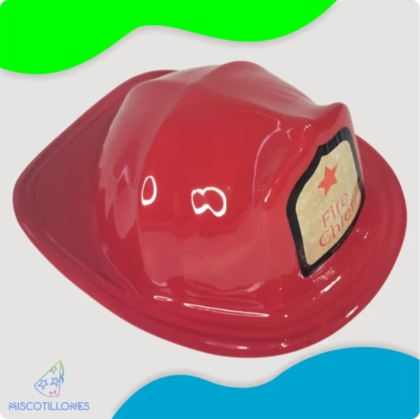 Sombrero Plástico Bombero - Imagen 3