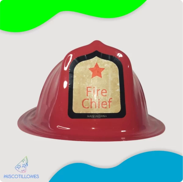 Sombrero Plástico Bombero - Imagen 4