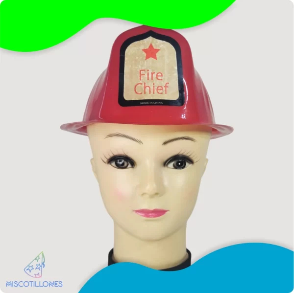 Sombrero Plástico Bombero - Imagen 2