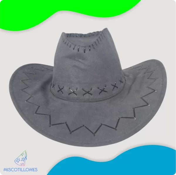 Sombrero Vaquero Gris - Imagen 4